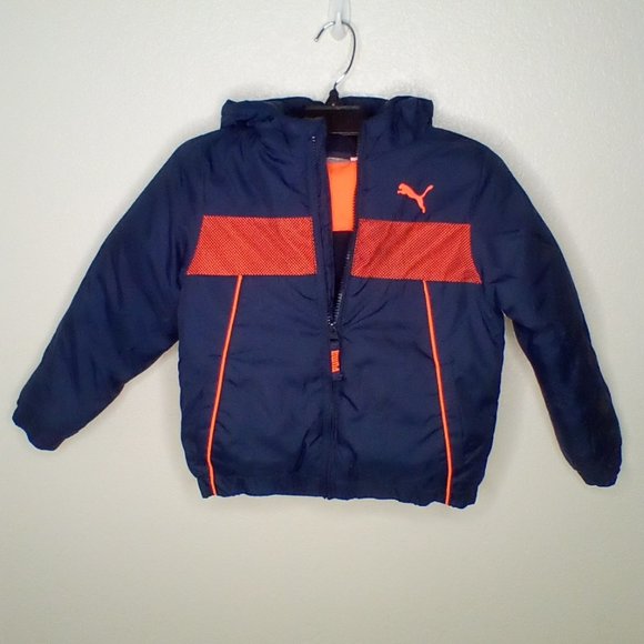 "Puma" Boys Fleece Lined Hooded Jacket (5) - Picture 1 of 7